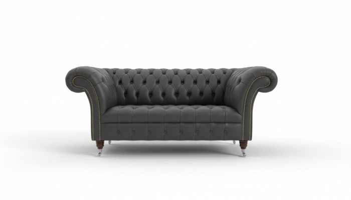 Chesterfield divvietīgā dīvāna ādas dīvāns dīvāns polster sedi gredzens divvietīgs jauns