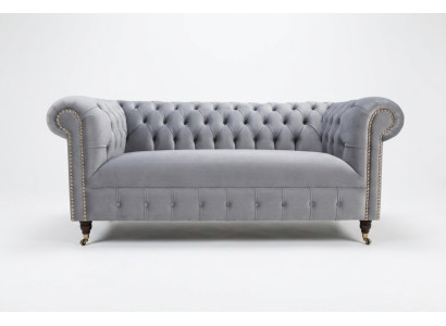 Peleks čelačesterfielda 3-vietīgā mūsdienu dzīvojamā istabas sofa