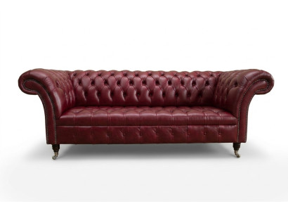 Sarkans Chesterfield trīs vietas dizaina 3-vietīgā dīvāna luksusa dīvāna.setAdapter函数重新构建，用于升级工具栏。