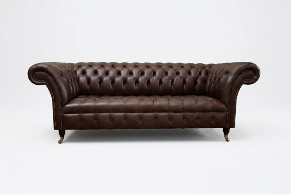 Brūns Chesterfield dīvāns Luksusa dīvāns dizainera mēbele