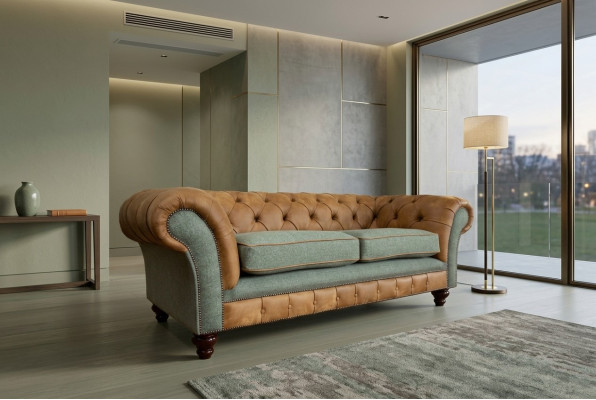 Dizainera gultas 3-vietīgā dīvāns Polster Sofas audums Viesistaba Tekstila gultasistabas