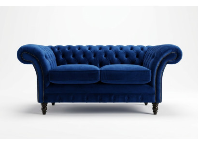 Chesterfield divvietīgs dīvāns ar dizaina mēbelēm saliktais divvietīgais dīvāns vai diivāna garniture.