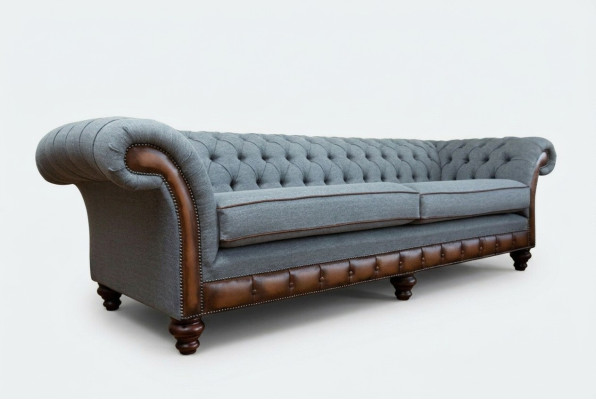 Chesterfield ādas dīvāns auduma dīvāns dīvāns kanapējs polster Wohnzimmer pasūtījums