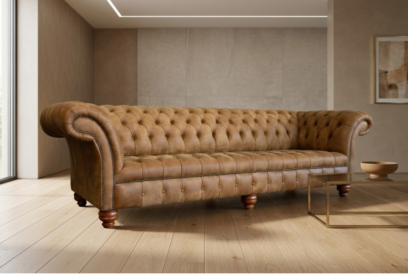 Chesterfield brūna dīvāna gulta, dīvāns, pārklājs, 4 vietu dīvāns, sēdvietu komplekts