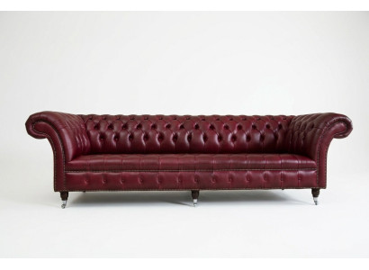 Chesterfield dizaina dīvāns 4-vietīgs dīvāns auduma delux klasiskie tekstila dīvāni