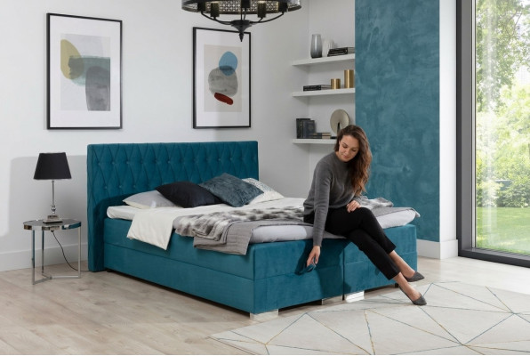 Boxspring gulta matracis Gulta Divguļamais gulta Viesnīca Polsteriem guļamistaba Jaunais