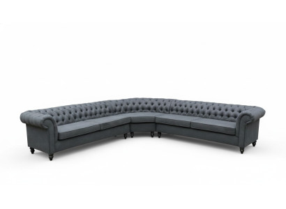 Stūra dīvāns Dīvāns Dizains Chesterfield Dīvāns Auduma audums Dzīvojamā istaba Garšas.