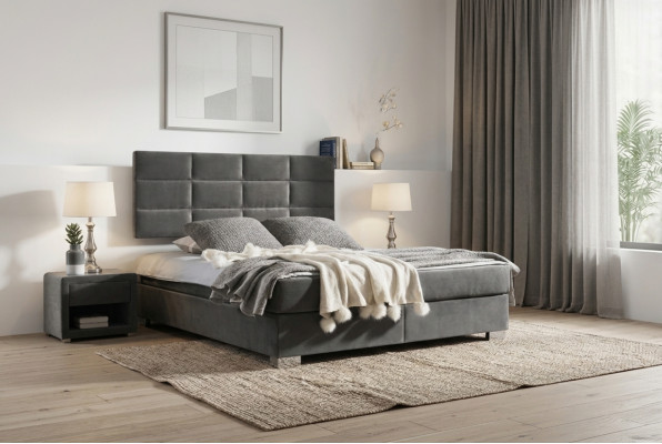 Boxspring gulta Dubultie gultas tipa luksusa guļammaītājs ar dizainera dubultgultu 160x200 jaunu