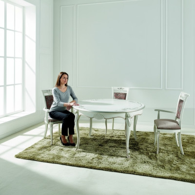 Itāļu mēbeles ēdamgalda koksnes luksusa galda dizaina galdi ēdamistaba 140x79cm