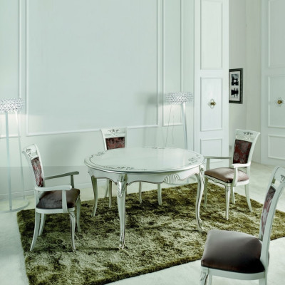 Itāļu mēbeles ēdamgalda koksnes luksusa galda dizaina galdi ēdamistaba 140x79cm