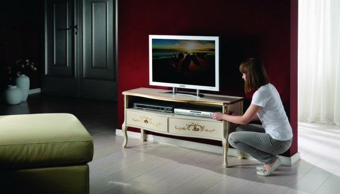 Dizains Sieta TV skapis RTV Itāļu mēbeles Dzīvojamā istaba Koka mēbeles