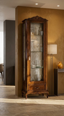 Dizainera Itāļu luksusa eleganto koka mēbeles Baroka stila skapītis vitrīna dzīvojamā istaba