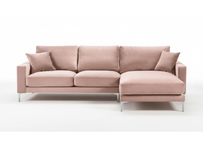 Rozā stūra dīvāns auduma dzīvojamā istabā dizains dīvāns polster sofa dīvāni stūrgarnitūra jauns