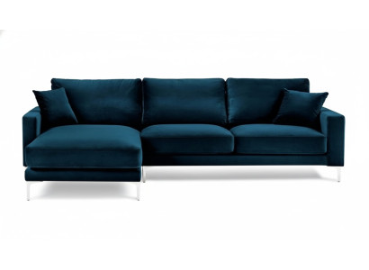 Sofas Jaunais Radošais Tirkīza stūra dīvāns Auduma dzīvojamā istaba Dizaina dīvāni Pārklāta dīvāns