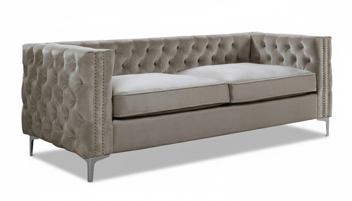 Chesterfield trīsvietīgais moderns mēbeļu tekstilas audums samets viesistaba luksusa dīvāns.