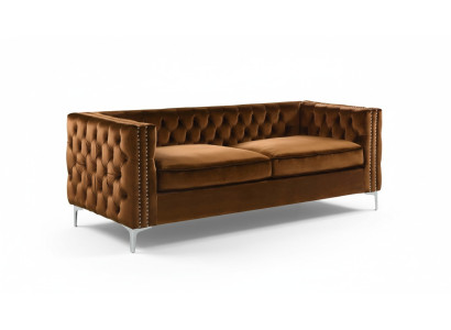 oranžais Chesterfield dīvāns, luksusa samta audums, dīvāni, sofa komplekts, spraudņi, jauna pārvalka.
