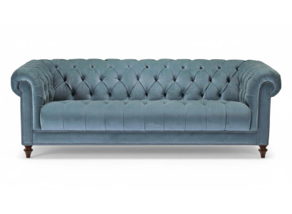 Chesterfield Tirkīza dizaina dīvāni ar polsteru jauns trīsvietīgs audums dzīvojamā istaba.
