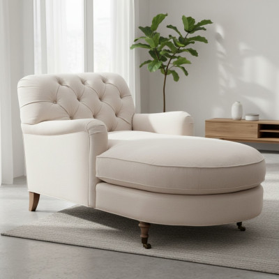 Beidzam Chaiselongue Chesterfield mēbeles gultasistaba Moderns