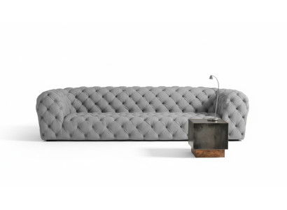 Grau Chesterfield viesistabas mūsdienīgs dizains dīvāni dīvāns mēbeles audums liels XXL jauns