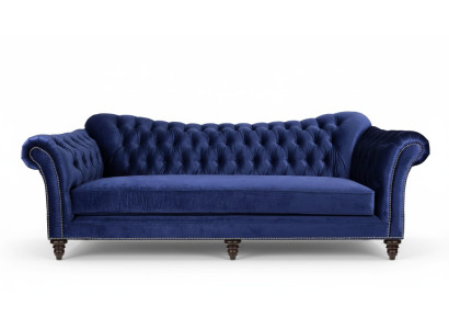 Zila Chesterfield dzīvo istaba Moderns Dizains dīvāni Kanapēja Dizainera Mēbeles Audums
