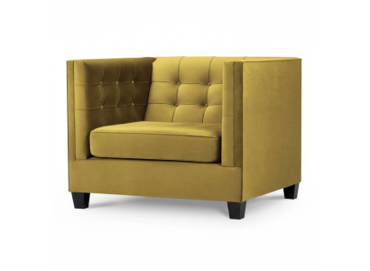Krēsls Chesterfield auduma audums Beige kreatīvā mēbeles Living Room (Dzīvojamā istaba)
