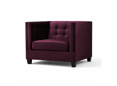 Krēsls Chesterfield Tekstils audums Violeta Radošās mēbeles Jaunas Dzīvojamās istabas Modernās