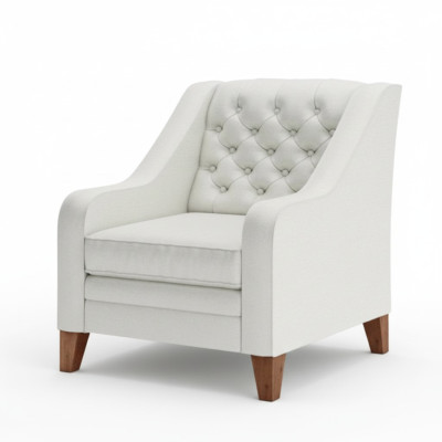 Krēsla audums Audums Baltā Krāsa Radošās mēbeles Jauna Dzīvojamā Istaba Moderns Chesterfield.