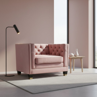 Krēsla Chesterfield audums Violeta Radošie mēbeles Jaunas Dzīvojamā Istaba Moderns