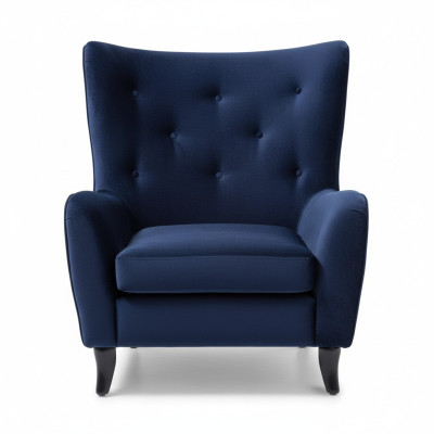 Sēžamkrēsls Tekstils Audums Chesterfield Samts Mēbeles Dzīvojamā Istaba Modernas Dīvāni Zils