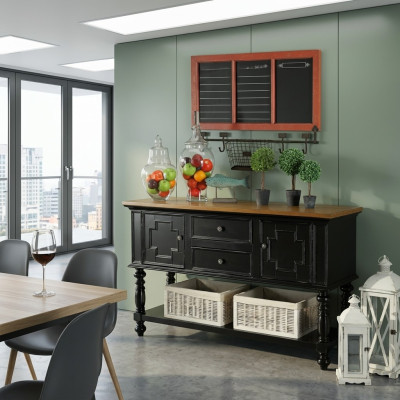 Augstais skapis Kommode Komoda Dzīvojamais ēdamistabas Komodes no koka Sideboard.