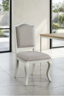 Country house upholstered dining room chair Real wood office chair Designer chair chairs New