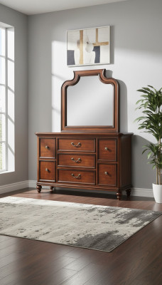 Komoda Sideboard Komodas Sideboards Dzīvojamā istaba Moderns Servants Spogulis 2 daļas.