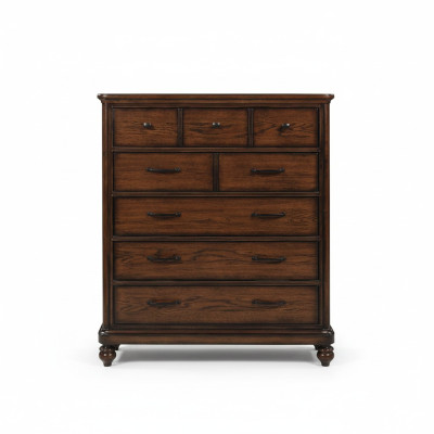 Country style furniture tall chest of drawers cabinet designer cabinets brown sideboard new