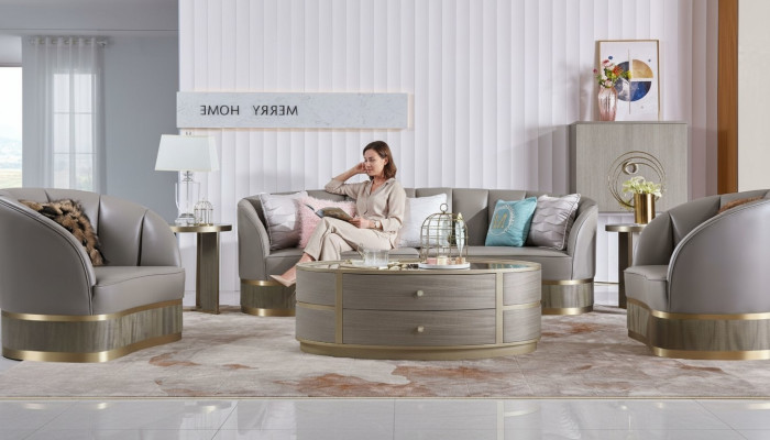 XXL Liela sofa dīvāna polsteru komplekts 4+1 sēdētāji Klasiska tekstila dīvāni un malas