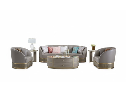 XXL Liela sofa dīvāna polsteru komplekts 4+1 sēdētāji Klasiska tekstila dīvāni un malas