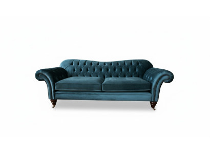 Dīvāns ekskluzīva auduma Chesterfield dīvāni mēbeles lielais 3-vietīgais komplekts