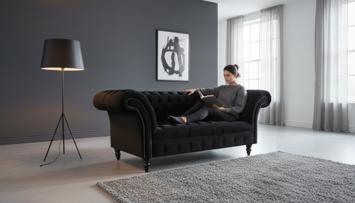Chesterfield Divgultnis 2 divvietīgs tradicionālā Jaunā dīvāni mēbeles polsterēšana ir jauna