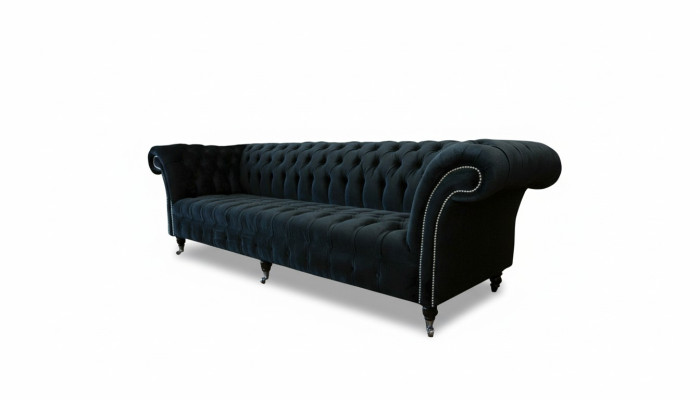 Chesterfield Sofa 4 situs liela polsterējuma dizaina dīvāns Sofa komplekts