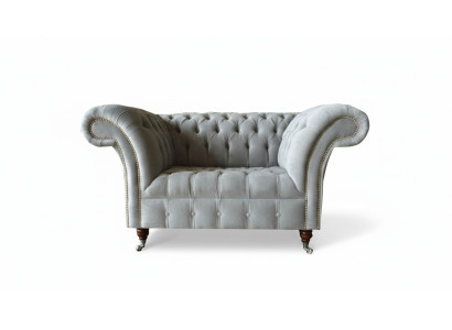 Chesterfield krēsls dīvāns auduma dīvāns 1,5 sēdvietu viena sēdeklis