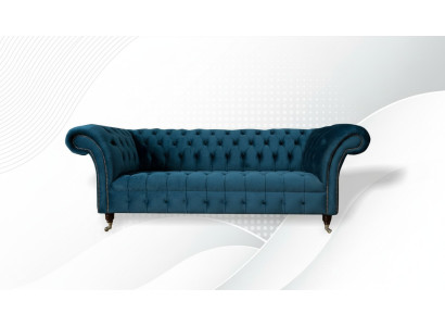 xxl liels Dīvāns 3-vietīgs dīvāns Chesterfield Polster Sitz Garnitur auduma audums