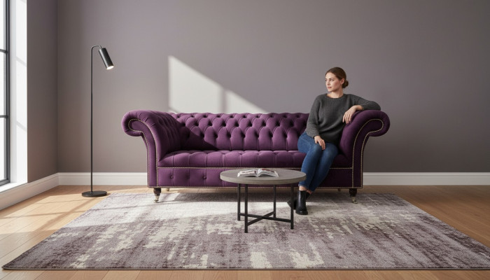 XXL Dīvāns 3 sēdvietu dīvāns Polster Chesterfield sēdvietu komplekts auduma āda