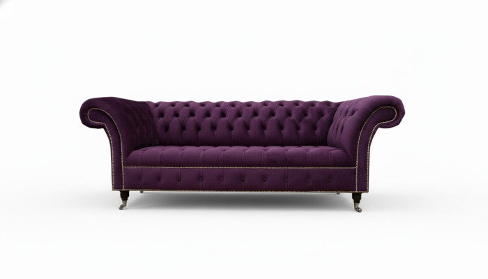 XXL Dīvāns 3 sēdvietu dīvāns Polster Chesterfield sēdvietu komplekts auduma āda