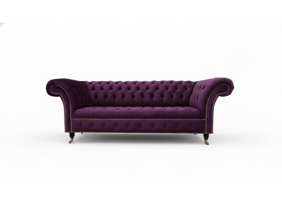 XXL Dīvāns 3 sēdvietu dīvāns Polster Chesterfield sēdvietu komplekts auduma āda