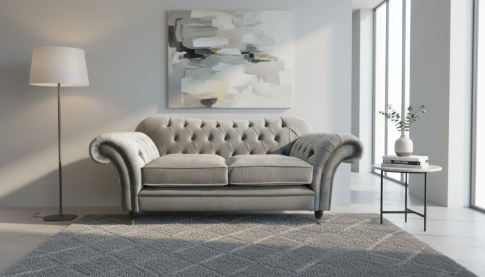 Chesterfield Tekstils Dīvāns 2 Vietu Greznas Dīvāns Polster Dīvāni Dizaina Auduma Dīvāns Jauns