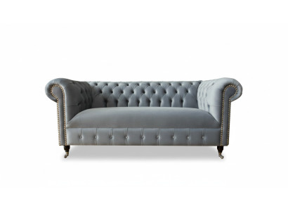 Chesterfield Sofa Dīvāns Pārklājs Audums Āda Tekstils Dīvāni Dekorācijas Komplekts