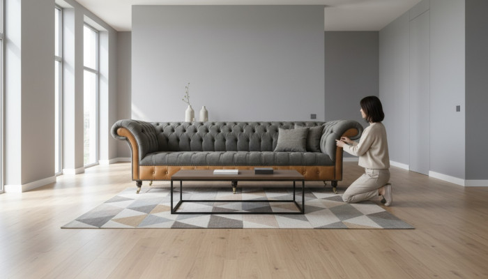xxl Sofa Chesterfield Pamatnes dizains Luksusa dīvāns ar četrām sēdvietām no ādas