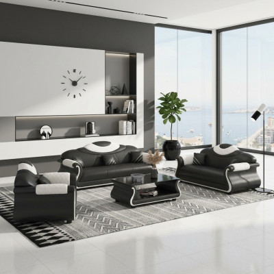 Sofasets 3+2+1 sēdvieta - 3 gabali. Dzīvojamā istabas sofa dīvāns mīkstajam sēdētavas komplekts.