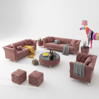 Sofas komplekts 3+2+1 sēdvietas auduma dīvāns polster mēbeļu komplekts dīvāni dizaineris