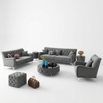 Sofas komplekts 7 gab. galds dīvāns galds dīvāns Modernie dīvāni veļas dīvāns Jaunais