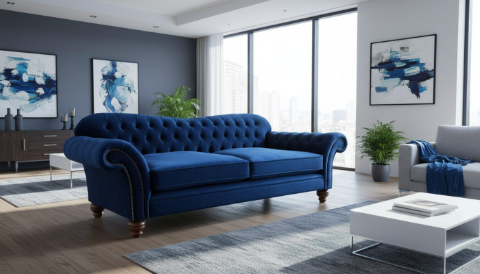 xxl Lielā sofa Chesterfield 240cm Šķē divpadsmit 4-sezdes Lietuva
